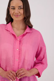 Taj Ramie Shirt | Pale Pink