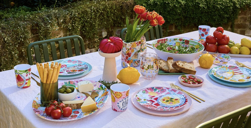 Lala Land Italian Summer Melamine Platter Dish | Oval