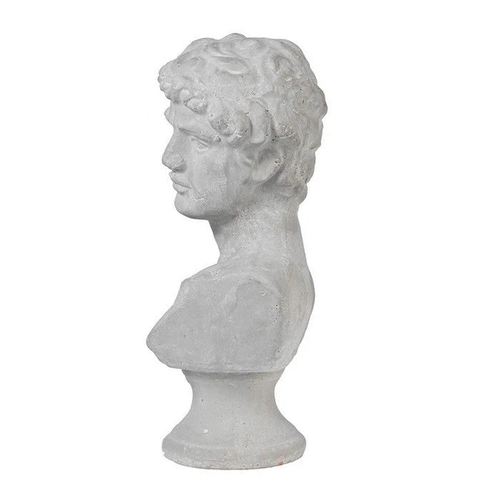 Rembrandt Ceramic Bust Male Head | Concrete Look