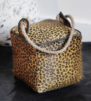 Door Stop | Leather Leopard Print