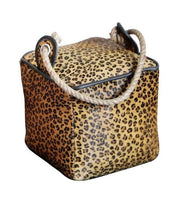Door Stop | Leather Leopard Print