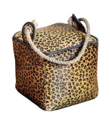 Door Stop | Leather Leopard Print