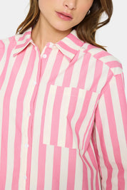 Saint Tropez  Lieke Shirt | Fruit Dove Ice Stripe