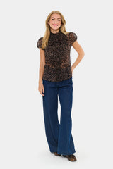 Saint Tropez Lilja Top | Chocolate Brown