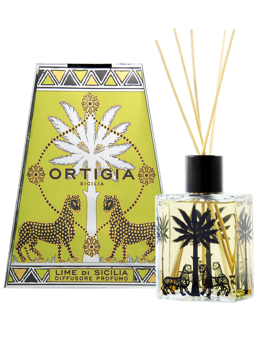 Ortigia Sicilia Decorated Diffuser | Lime di Sicilia