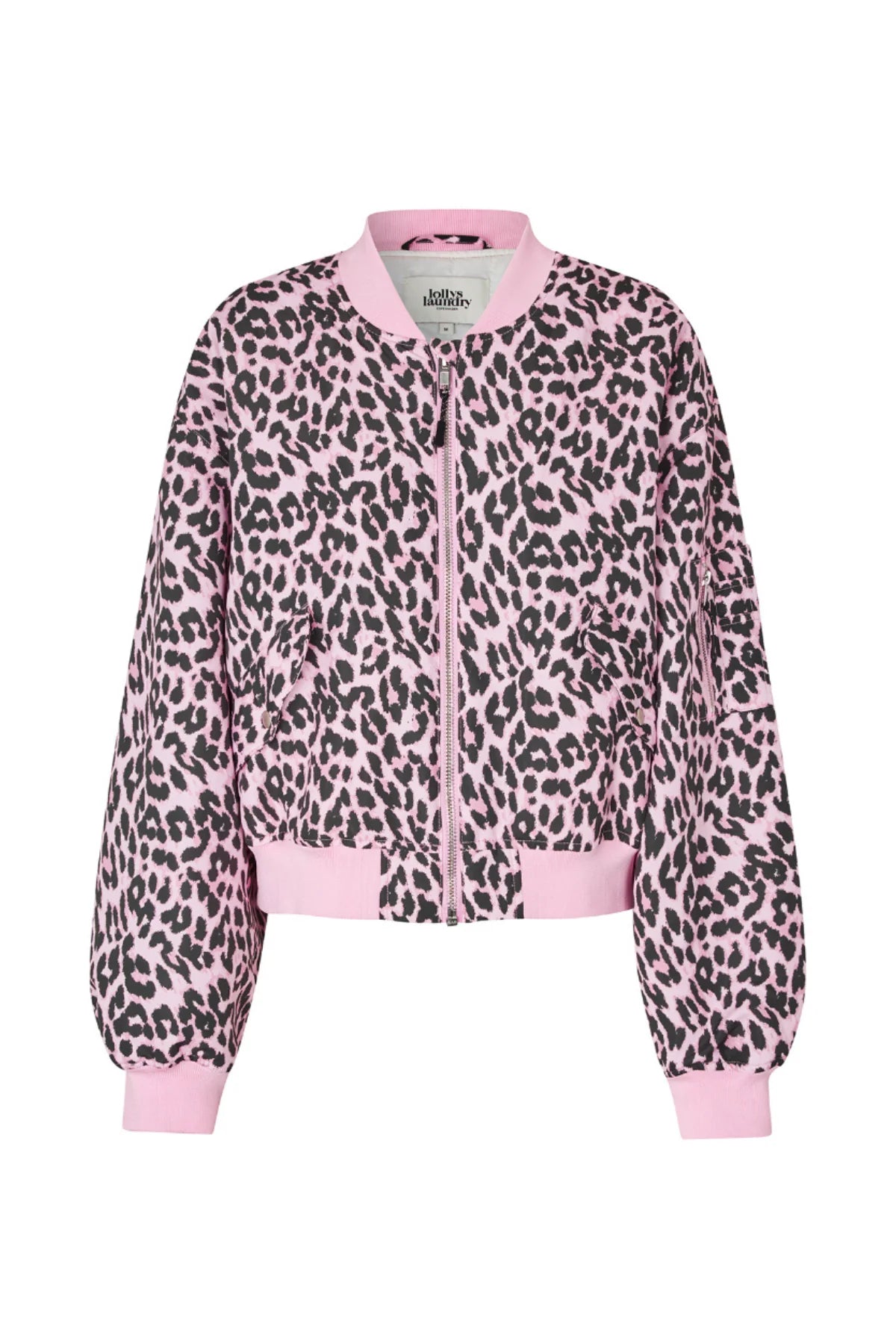 Lollys Laundry Liw Bomber Jacket | Leopard Print Pink