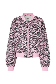 Lollys Laundry Liw Bomber Jacket | Leopard Print Pink