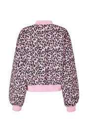 Lollys Laundry Liw Bomber Jacket | Leopard Print Pink