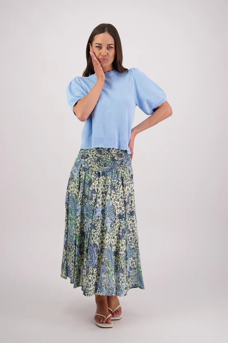Briarwood Tiger Top |  Sky Blue