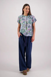 Briarwood Pia Top | Blue Floral