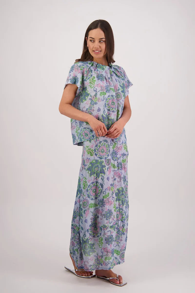 Briarwood Pia Top | Blue Floral