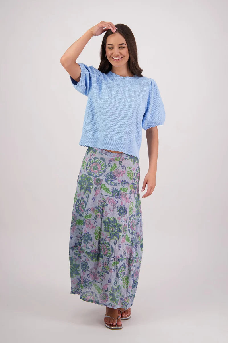 Briarwood Tiger Top |  Sky Blue
