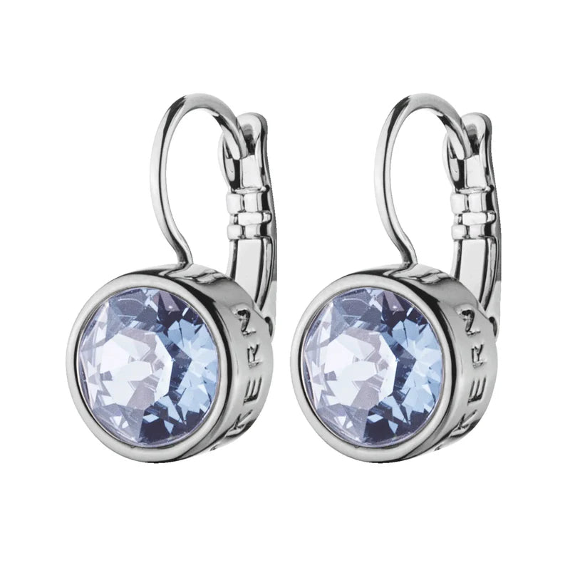 Dyrberg Kern Louie Earrings | Silver Light Blue