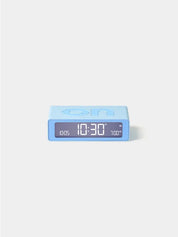 Lexon Flip Classic Rubber Clock | Light Blue