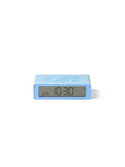 Lexon Flip Classic Rubber Clock | Light Blue