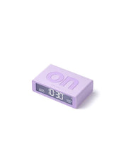 Lexon Flip Classic Rubber Clock | Lilac