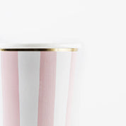 Striped Paper Cups | Set of 8
