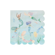 Napkins Swimming Mermaids | Pack Of 16