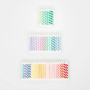 Rainbow Striped Mini Candles | 50 Pack