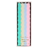 Meri Meri Pastel Wavy Candles | 16 Pack
