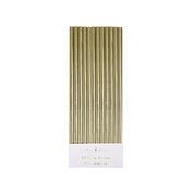Meri Meri Gold Foil Straws | Gold 24 Pack