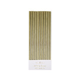 Meri Meri Gold Foil Straws | Gold 24 Pack