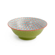 Mikasa Ramen Bowl 21cm | Green Blue Geometric