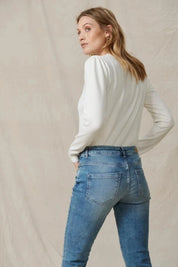 St Tropez Mila Long Sleeve Pullover | Ice