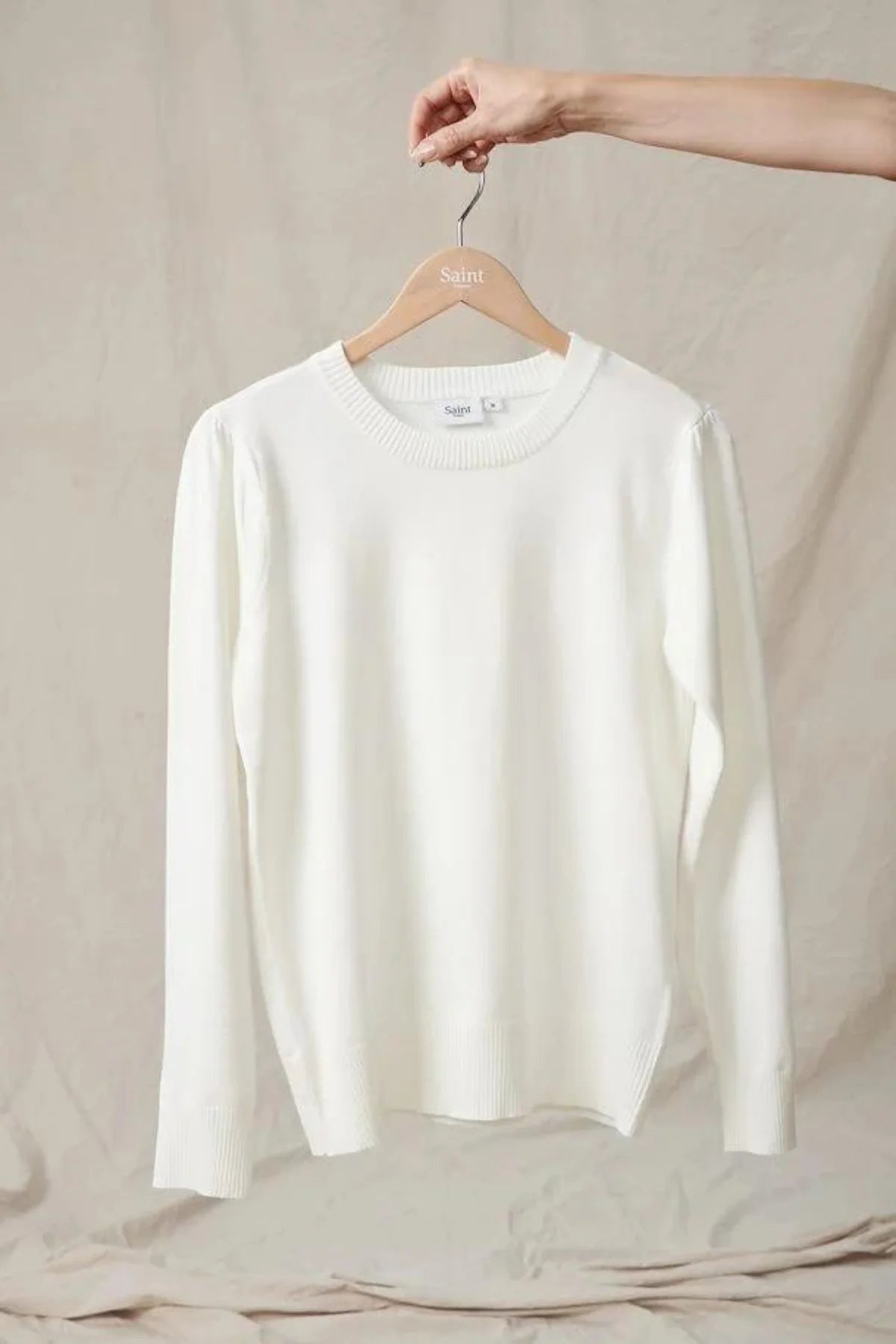 St Tropez Mila Long Sleeve Pullover | Ice