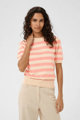 Saint Tropez Mila Block Stripe Pullover | Blooming Ivory