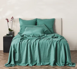 George Street Linen Duvet Cover Set | Mineral