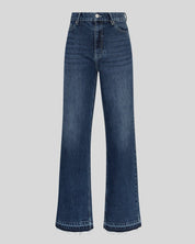 MSCH Eli Ada HW Straight Jeans Long | Mid Blue Wash