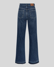 MSCH Eli Ada HW Straight Jeans Long | Mid Blue Wash