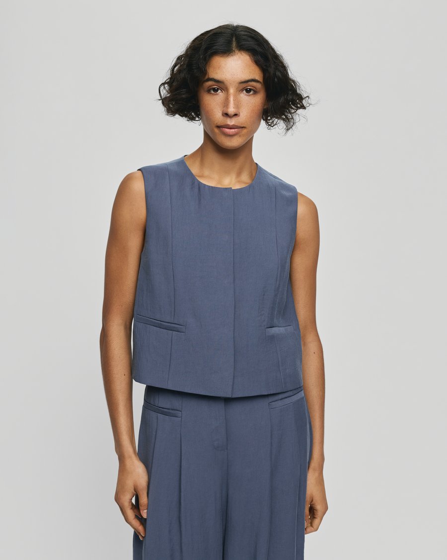 MSCH Frode Waistcoat | Vintage Indigo