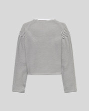 MSCH Krestiane Pullover | Stripe Egret Black