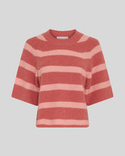 MSCH Milania Hope Short Sleeve Pullover | Stripe Rose Peach