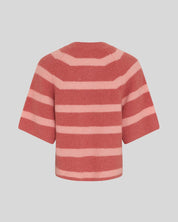 MSCH Milania Hope Short Sleeve Pullover | Stripe Rose Peach