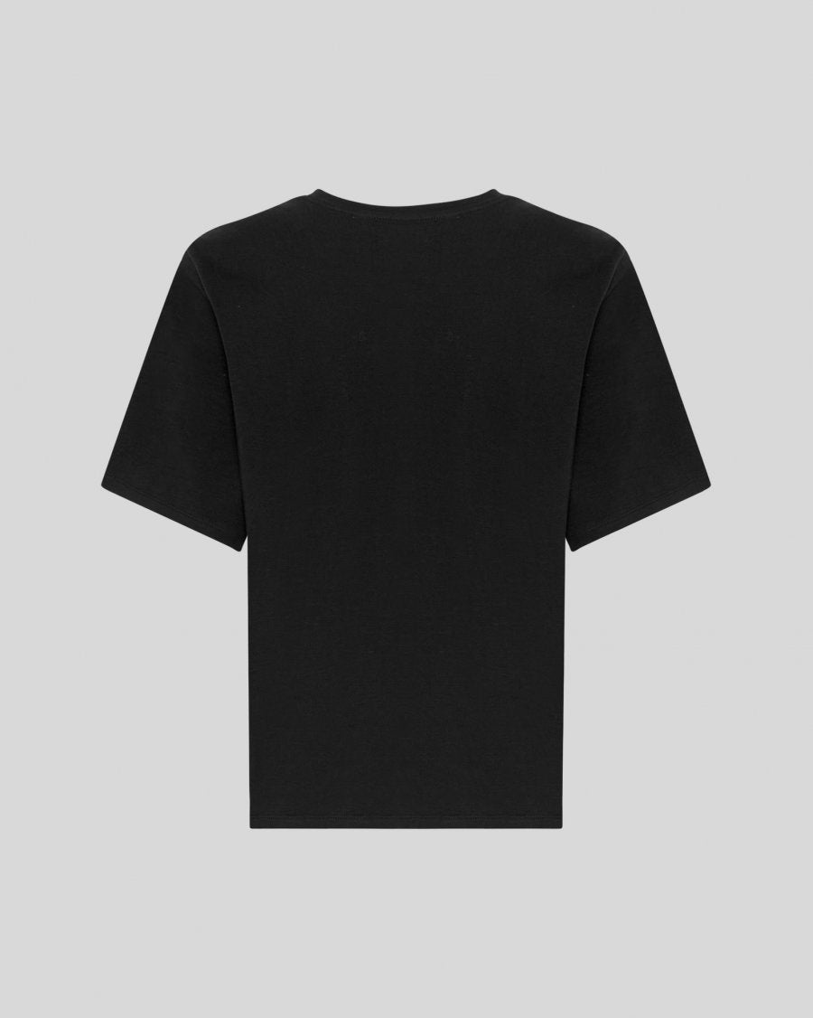 MSCH Theana Organic Icon Logo Tee | Black White