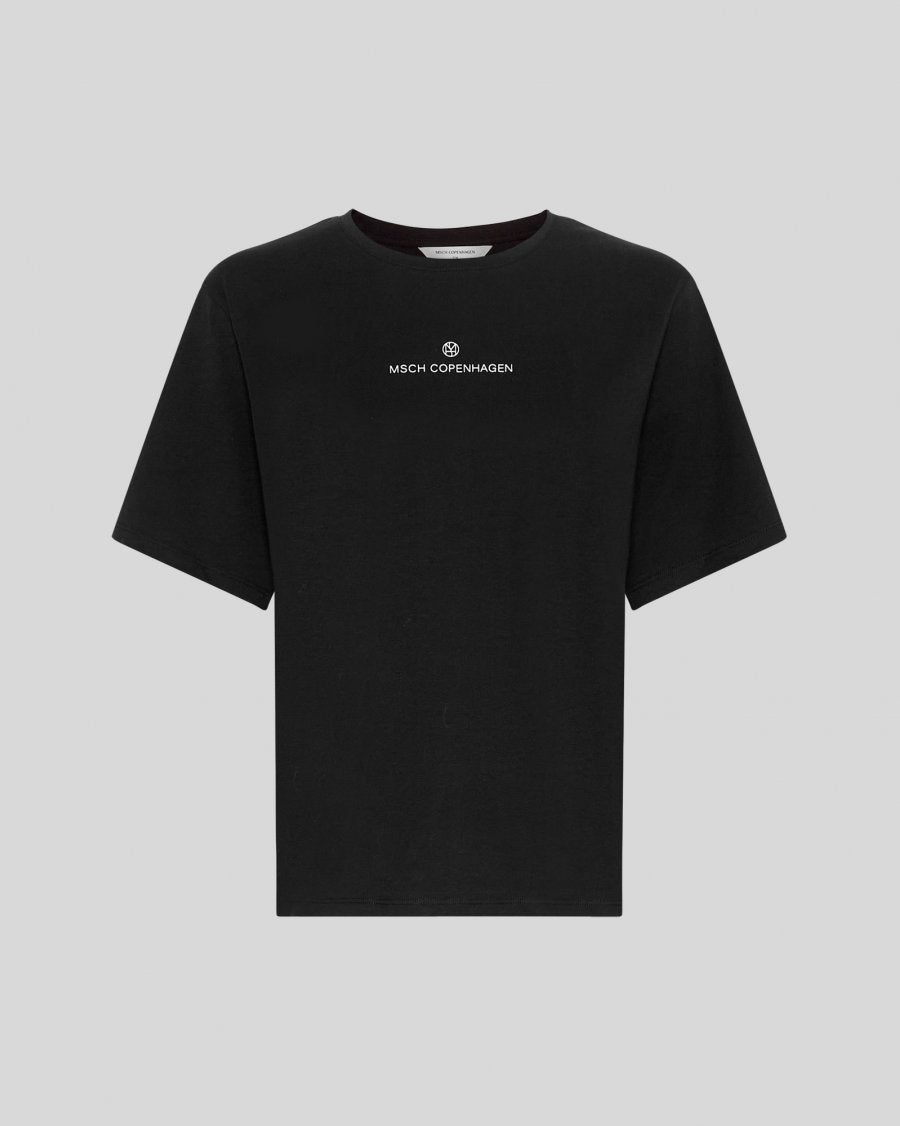 MSCH Theana Organic Icon Logo Tee | Black White