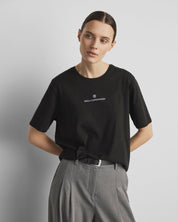 MSCH Theana Organic Icon Logo Tee | Black White