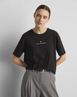 MSCH Theana Organic Icon Logo Tee | Black White