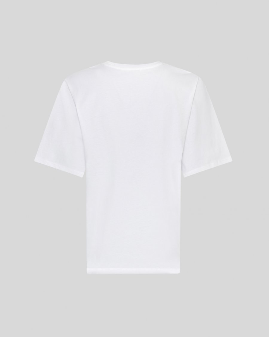 MSCH Theana Organic Icon Logo Tee | White Black