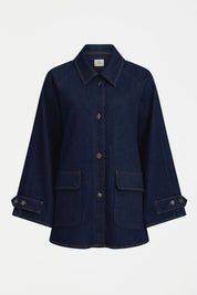 Elk Myles Denim Jacket | Dark Blue Wash