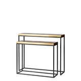 Le Monde Naples Console | Aluminum Iron