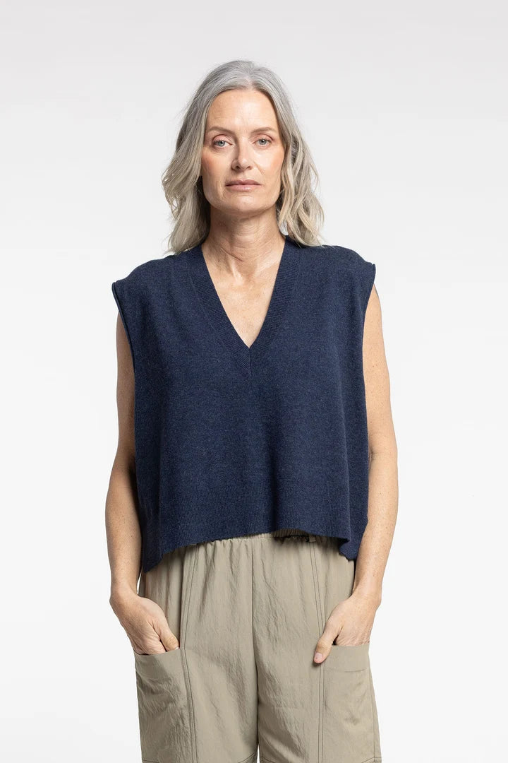 New Lands Vinnie Vest | Indigo