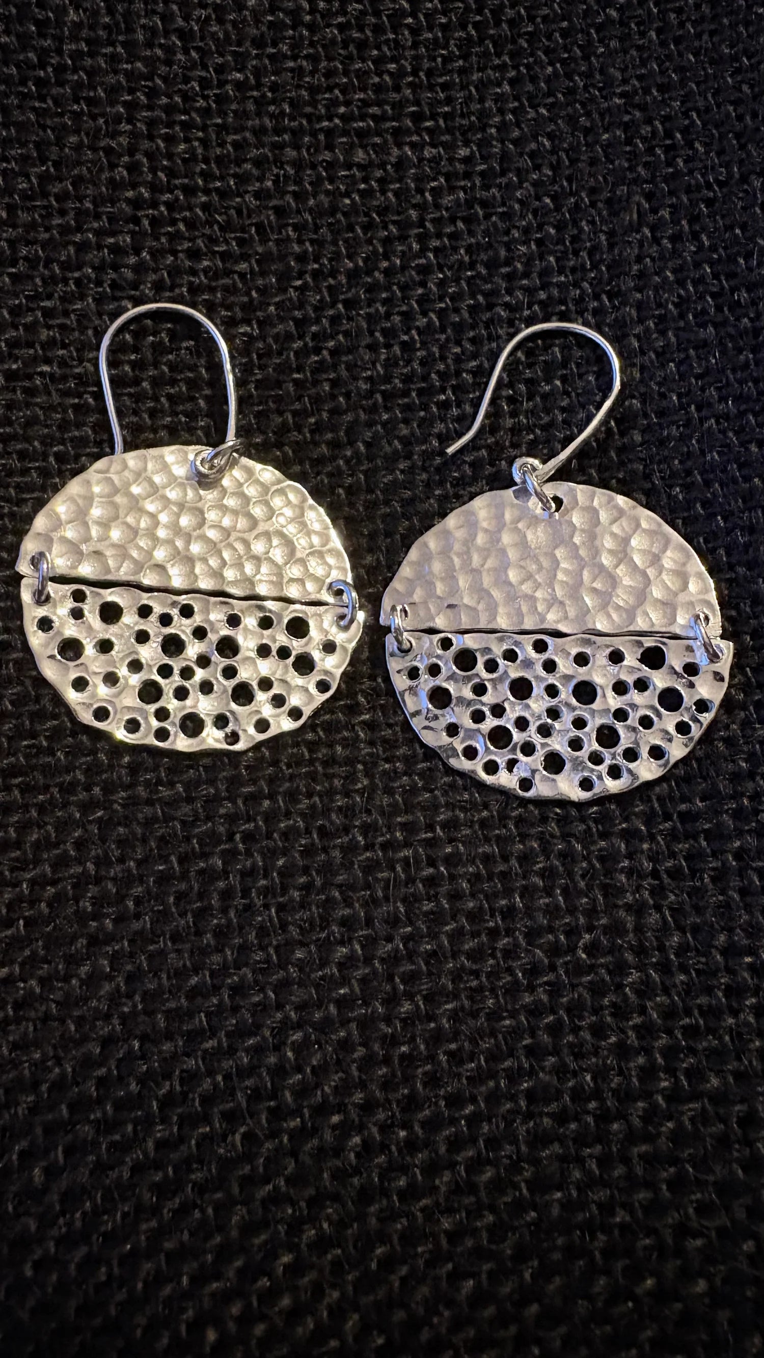 Pacific Fusion Earrings | Full Moon Silver