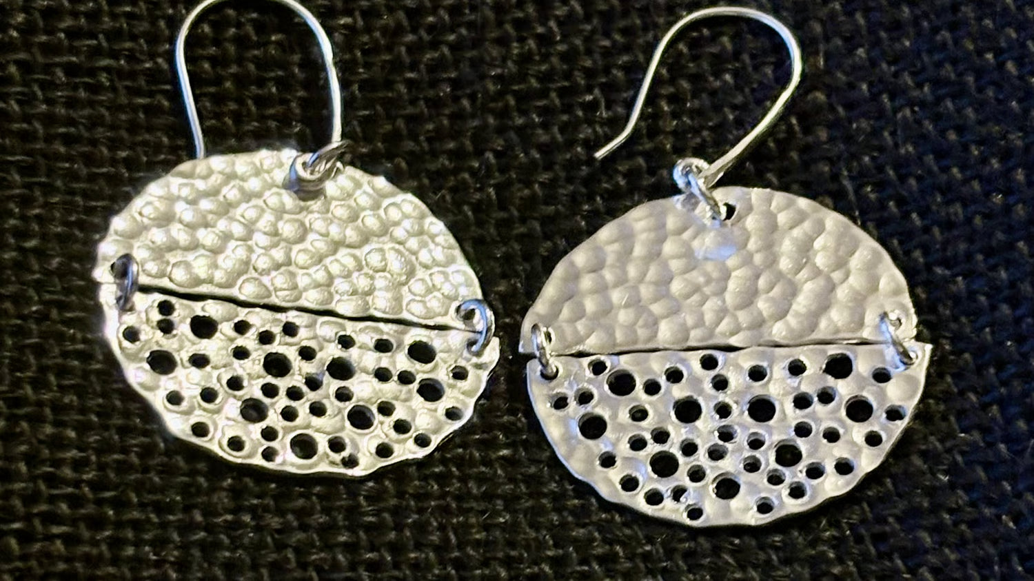 Pacific Fusion Earrings | Full Moon Silver