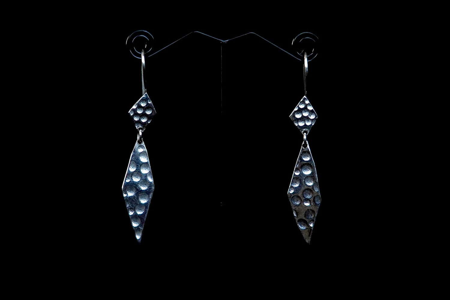 Pacific Fusion Earrings Solid Silver | Short Daggers
