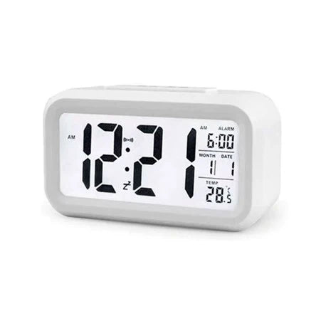 Olympic Plastic Case Clock | White