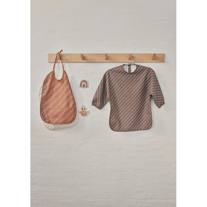 Bib Striped Pack of 2 | Mellow Caramel